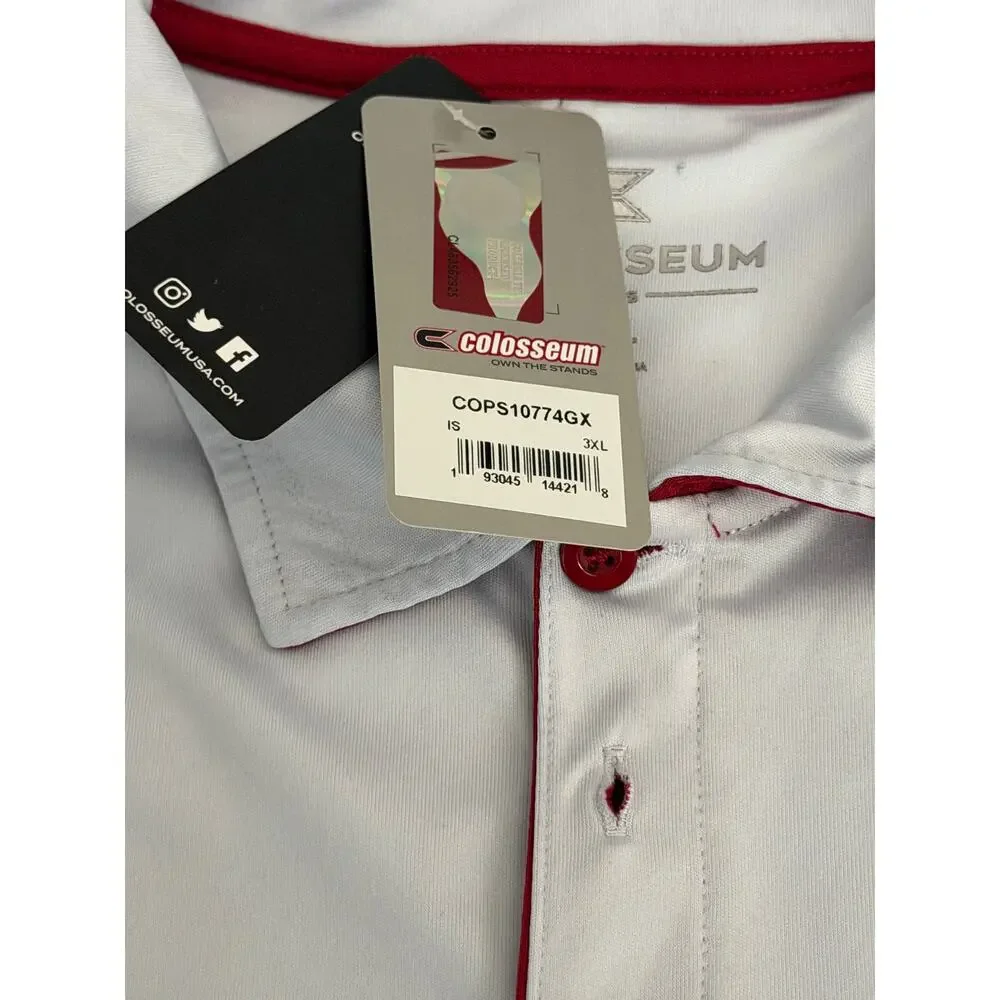 Iowa State Cyclones Ombre Performance Polo Shirt White Gray 3XL NWT  Big 12 NCAA - Picture 4 of 6